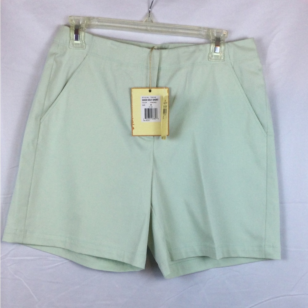 NWT Tommy Bahama Oasis Golf Short Mint Green Size 8
